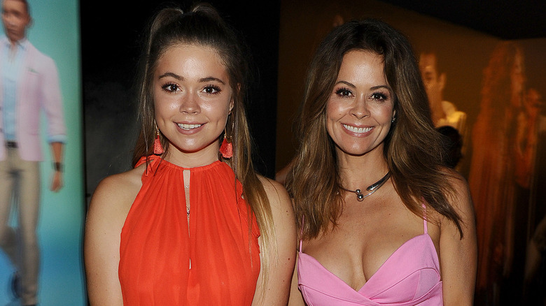 Brooke Burke smiling with daughter Neriah Fisher