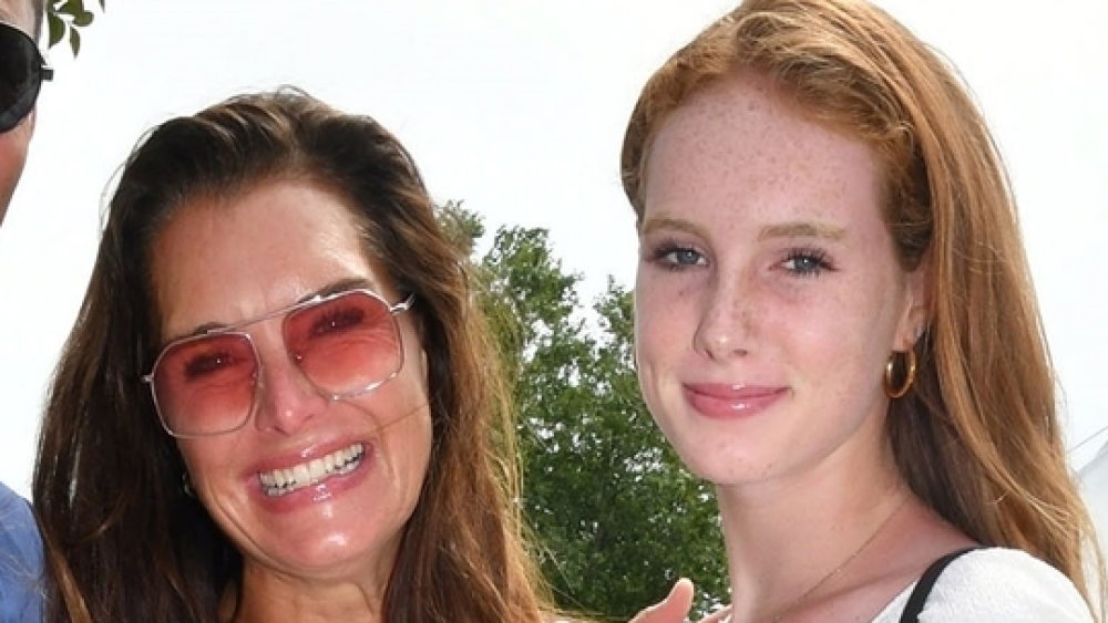 Brooke Shields and Grier Henchy at a horse show in 2019