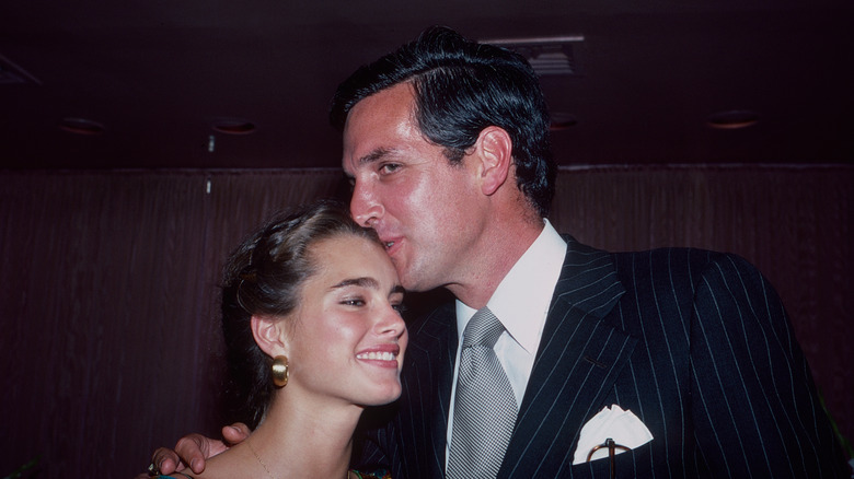 Brooke Shields with her father in 1981