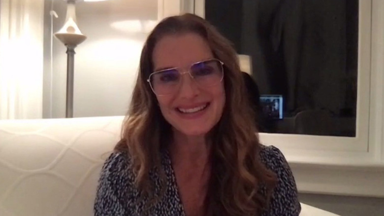 Brooke Shields at home during pandemic