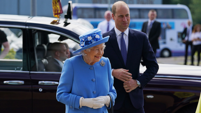 Queen Elizabeth and Prince William 