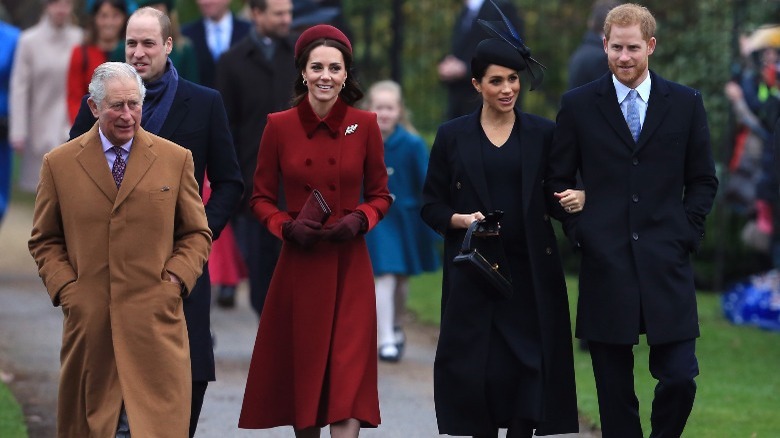 King Charles, Prince William, Kate Middleton, Prince Harry and Meghan Markle