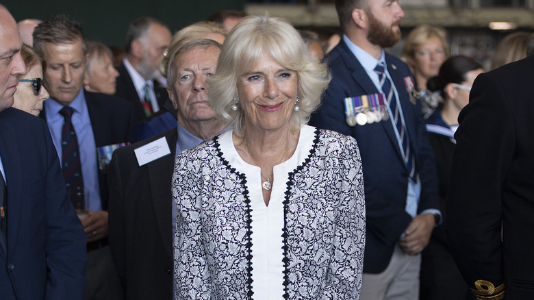 Camilla Parker Bowles posing 