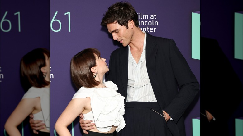 Cailee Spaeny and Jacob Elordi on the red carpet