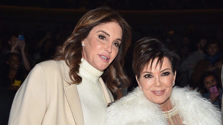 Caitlyn Jenner and Kris Jenner at an event. 