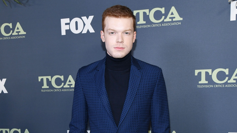 Cameron Monaghan posing at TCA event 