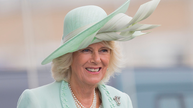 Camilla Parker Bowles smiling