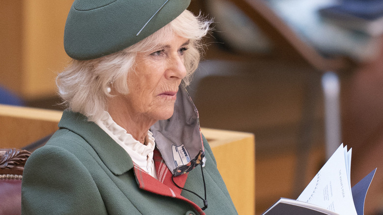 Camilla Parker Bowles in the Scottish Parliament