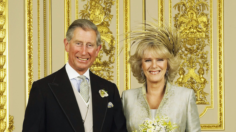 Charles and Camilla at their wedding 