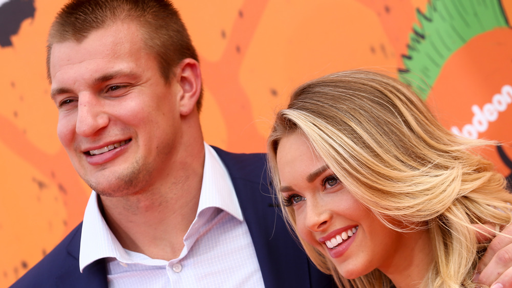 Camille Kostek and Rob Gronkowski 