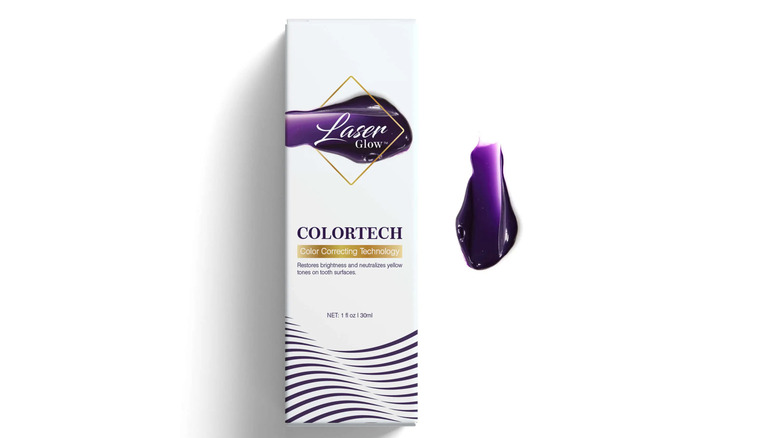 LaserGlow ColorTech purple toothpaste