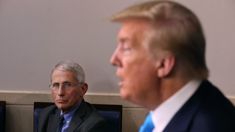 Trump and Dr Fauci