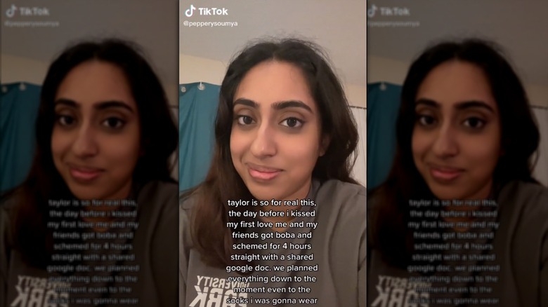 Screenshot of TikTok from user @pepperysoumya