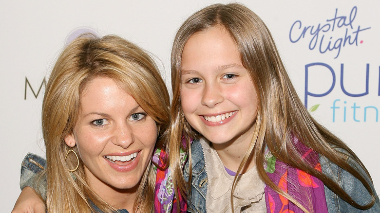 Candace Cameron Bure and Natasha Bure smiling