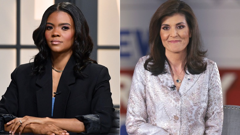 Candace Owens and Nikki Haley side by side