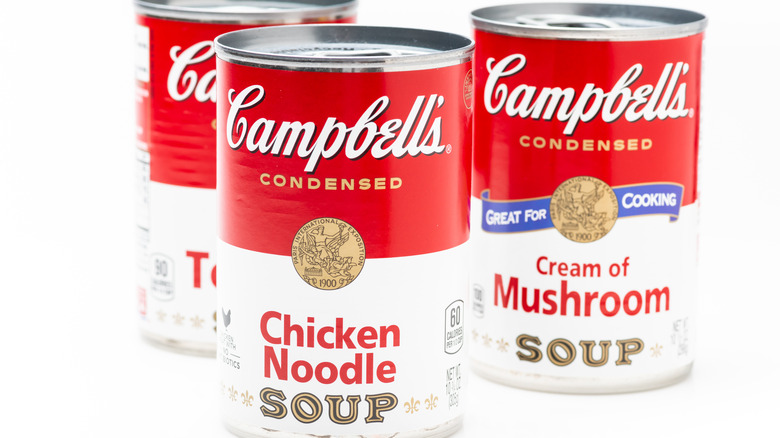 Cans of Campbell's soup