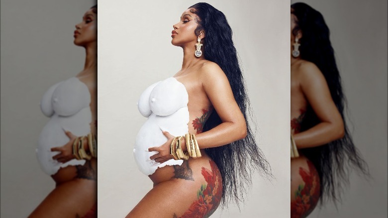 Cardi B pregnant on Instagram