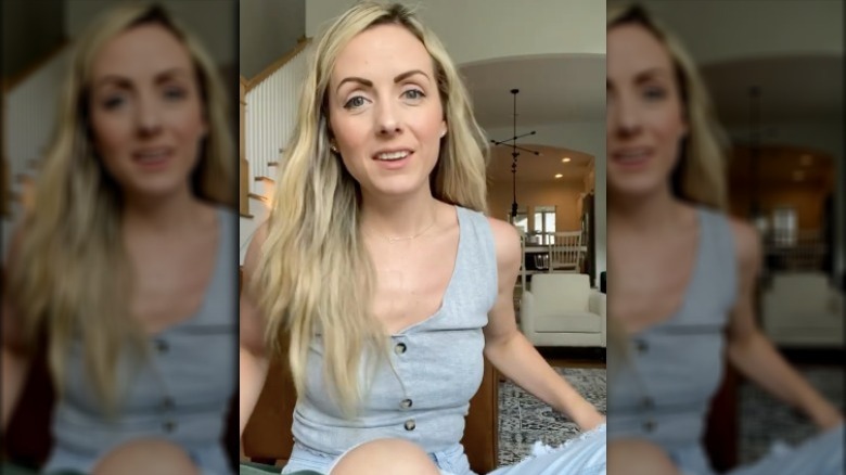 Carly Waddell in Instagram video about her health