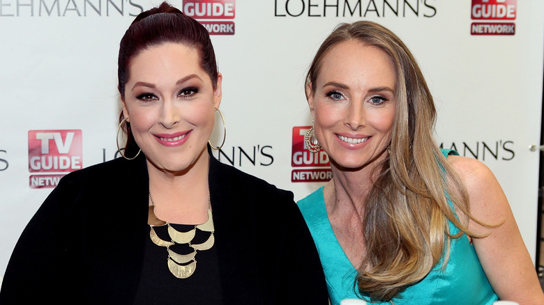 Carnie Wilson and Chynna Phillips promoting the Wilson Phillips album Dedicated