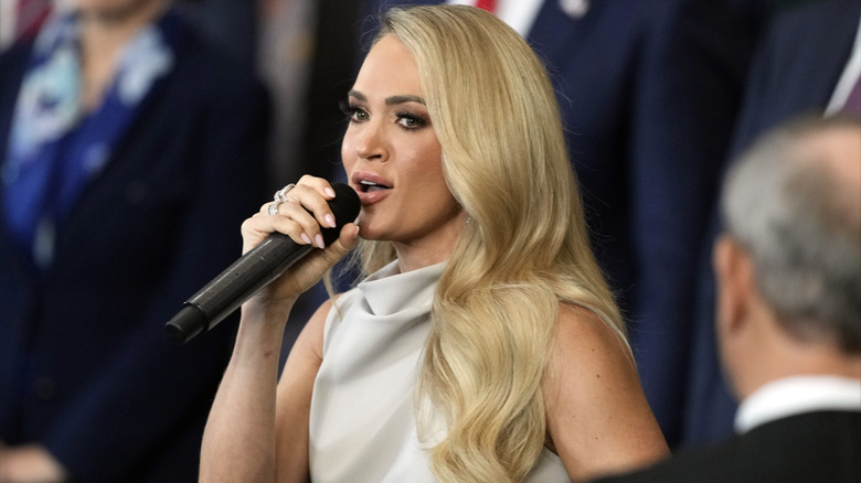 Carrie Underwood performing at Donald Trump's inuguration