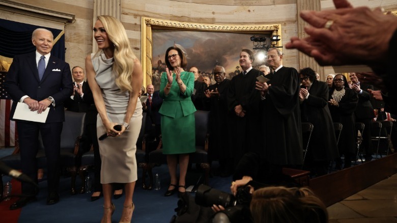 Carrie Underwood takes a bow after performing in the Rotunda of the US Capitol (2025)