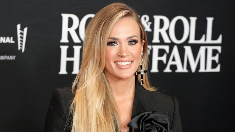 Carrie Underwood smiles at the Rock & Roll Hall of Fame