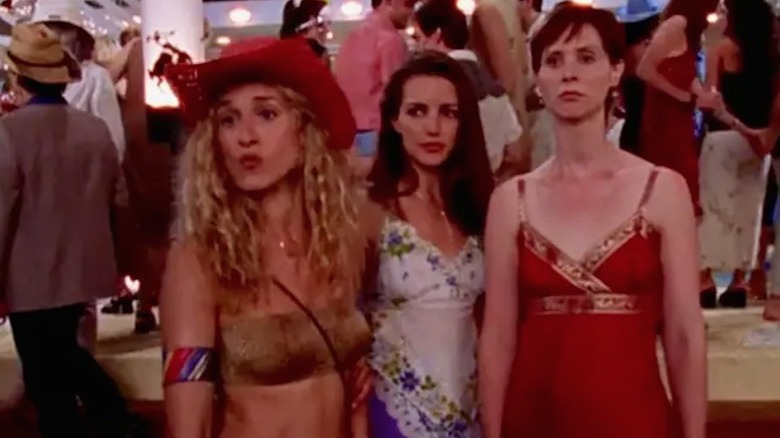 Carrie in a cowbow hat in "Sex and the City"