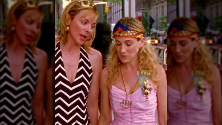 Carrie Bradshaw and Samantha in "Sex and the City"