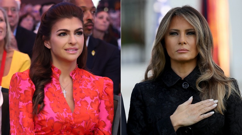 Casey DeSantis and Melania Trump