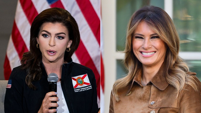 Casey DeSantis and Melania Trump