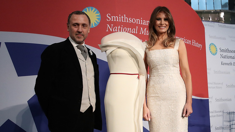 Hervé Pierre and Melania Trump