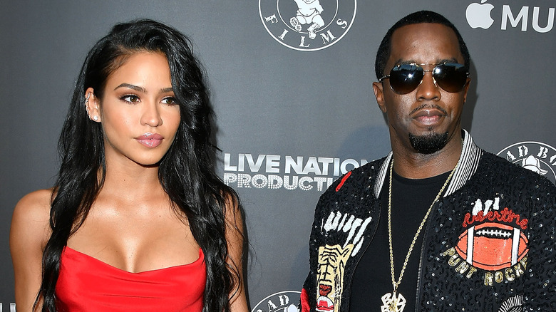 Cassie on the red carpet with Diddy