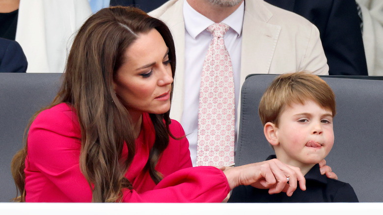 Catherine Middleton and Prince Louis