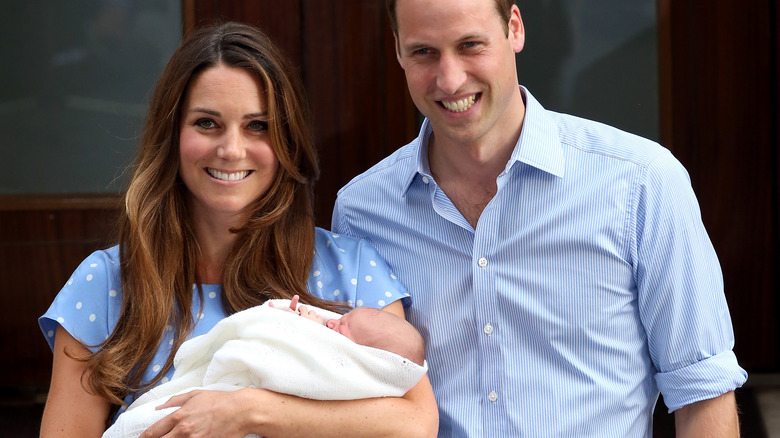 Catherine, Prince William, and Prince George