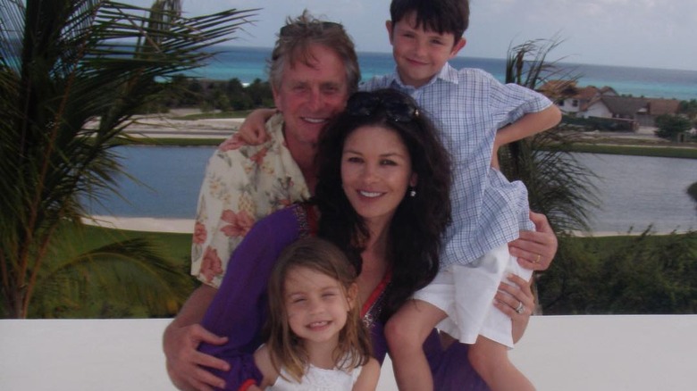 Michael Douglas Catherine Zeta-Jones Carys Douglas Dylan Douglas