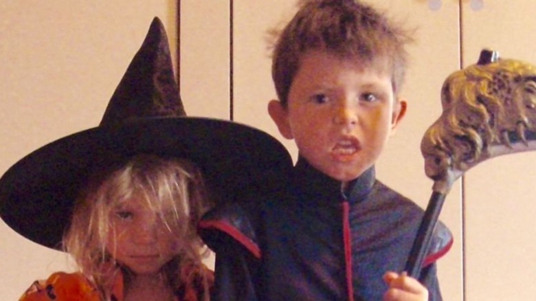 Catherine Zeta-Jones's Children in Halloween costumes