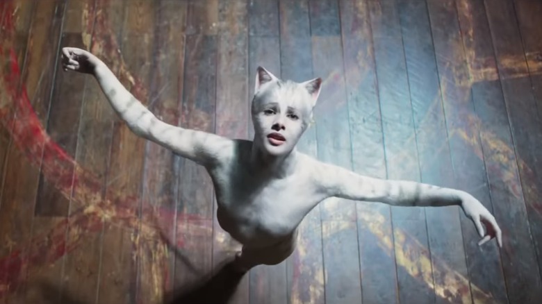 Francesca Hayward dancing in Cats