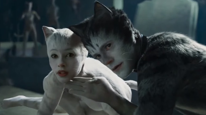 Francesca Hayward and Laurie Davidson in Cats