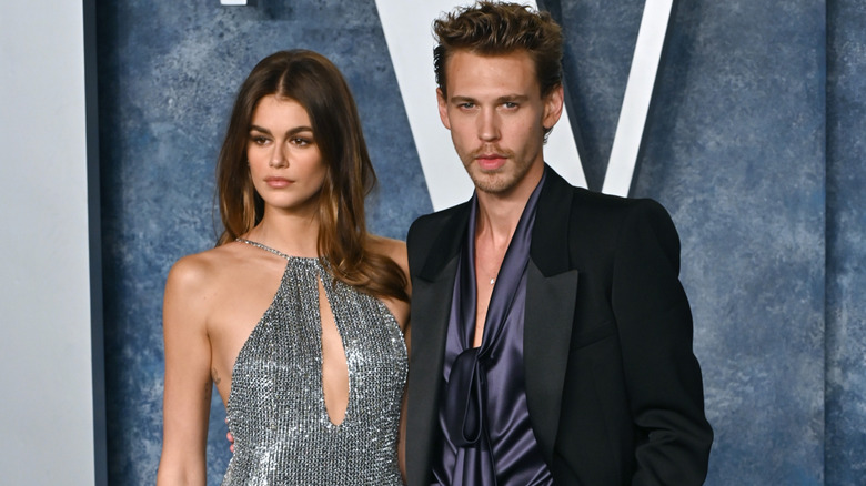 Kaia Gerber and Austin Butler at a Vanity Fair event