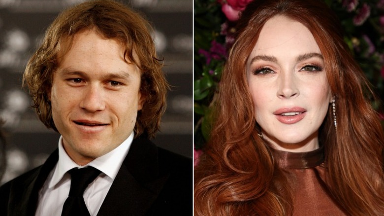 Heath Ledger and Lindsay Lohan