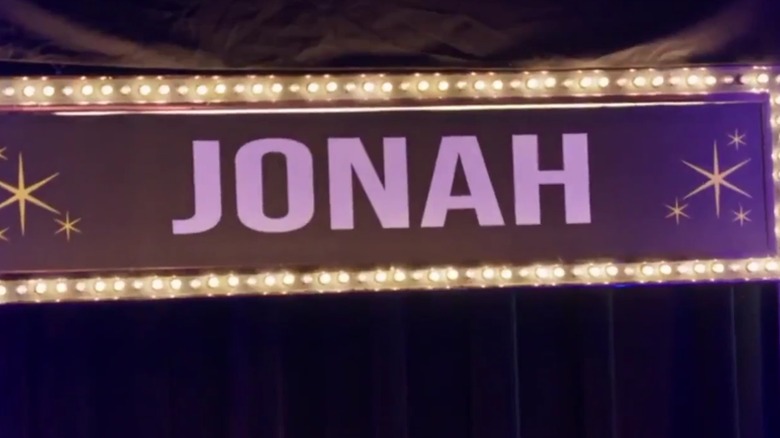 Jonah's name in lights