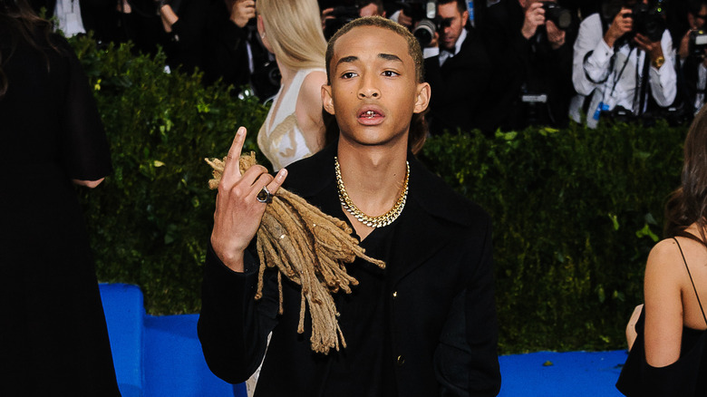 Jaden Smith posing for a photo on the red carpet