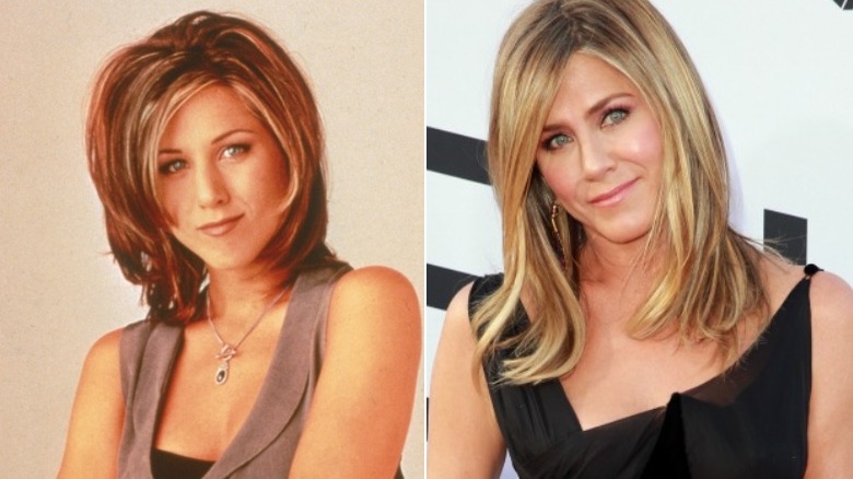 Jennifer Aniston before and after eyebrows