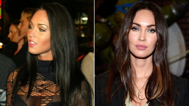 Megan Fox before and after eyebrows