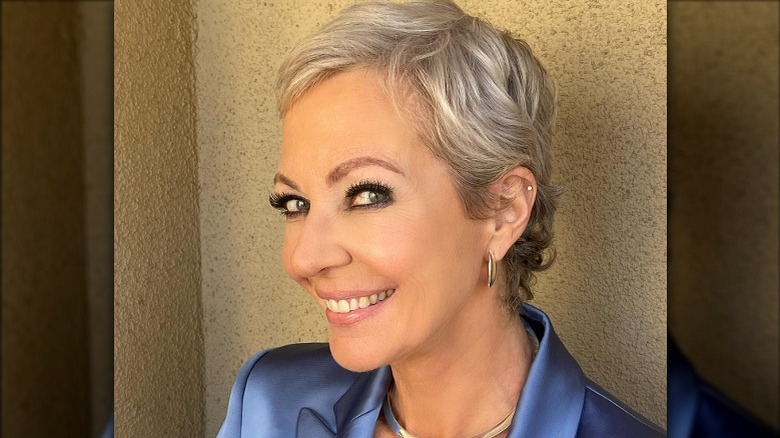 Allison Janney with a gray bob