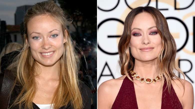 Olivia Wilde before and after natural hair