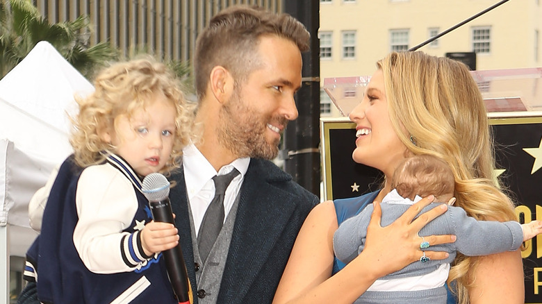 Ryan Reynolds, Blake Lively with kids