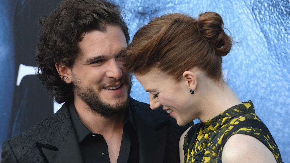 Kit Harrington and Leslie Rose 