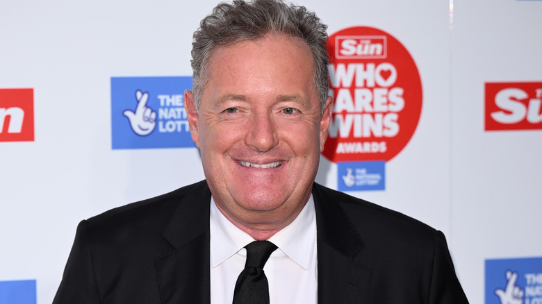 Piers Morgan smiling