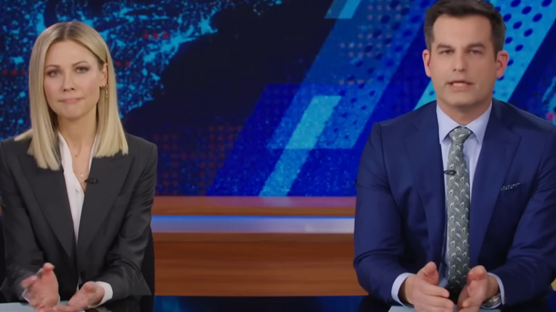 Michael Kosta and Desi Lydic on The Daily Show